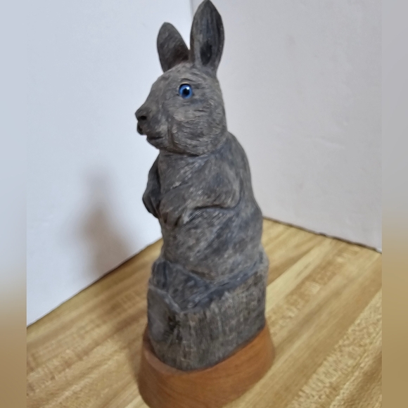 Vtg 1993 Barry Stein Signed Rabbit Sculpture 9